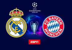 ESPN EN VIVO - Madrid vs. Bayern, ver por TV y online la semifinal de Champions